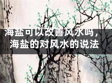 海盐可以改善风水吗,海盐的对风水的说法