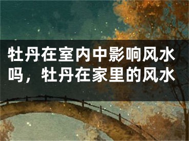 牡丹在室内中影响风水吗，牡丹在家里的风水