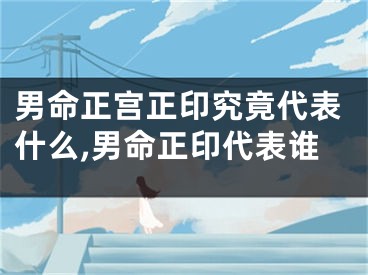 男命正宫正印究竟代表什么,男命正印代表谁