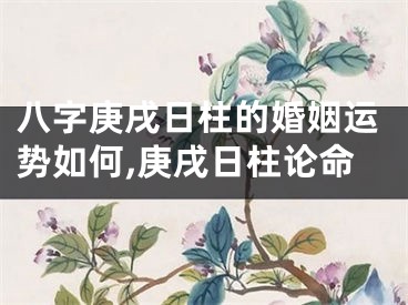 八字庚戌日柱的婚姻运势如何,庚戌日柱论命