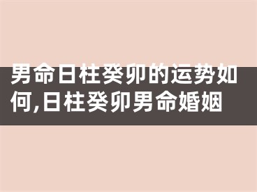 男命日柱癸卯的运势如何,日柱癸卯男命婚姻