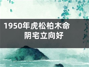 1950年虎松柏木命阴宅立向好