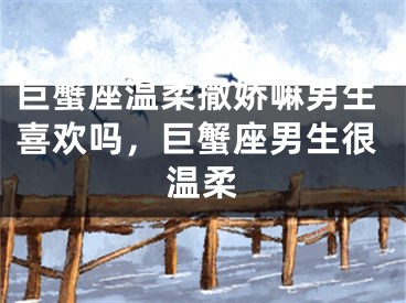 巨蟹座温柔撒娇嘛男生喜欢吗,巨蟹座男生很温柔