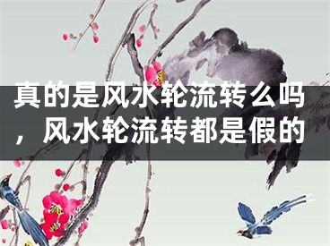真的是风水轮流转么吗，风水轮流转都是假的