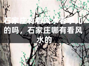 石家庄有看风水看事儿的吗,石家庄哪有看风水的