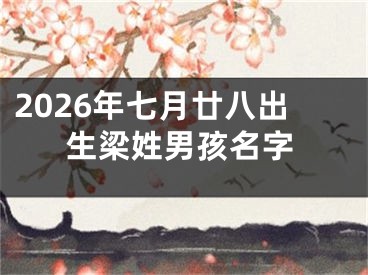 2026年七月廿八出生梁姓男孩名字