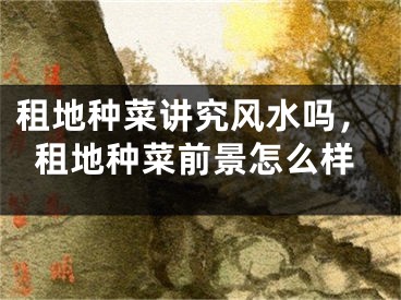 租地种菜讲究风水吗，租地种菜前景怎么样