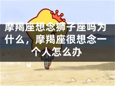 摩羯座想念狮子座吗为什么,摩羯座很想念一个人怎么办
