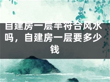 自建房一层半符合风水吗,自建房一层要多少钱