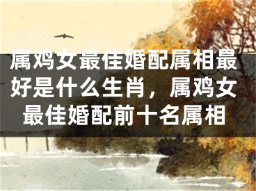 属鸡女最佳婚配属相最好是什么生肖，属鸡女最佳婚配前十名属相