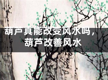 葫芦真能改变风水吗，葫芦改善风水