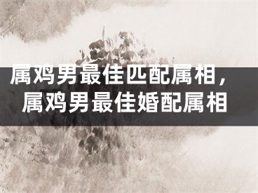 属鸡男最佳匹配属相,属鸡男最佳婚配属相