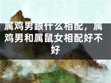 属鸡男跟什么相配，属鸡男和属鼠女相配好不好
