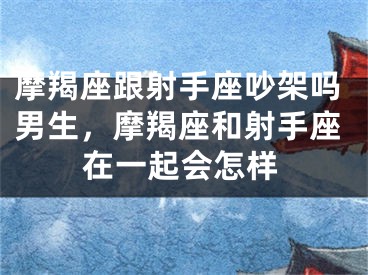 摩羯座跟射手座吵架吗男生,摩羯座和射手座在一起会怎样