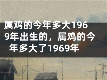 属鸡的今年多大1969年出生的，属鸡的今年多大了1969年