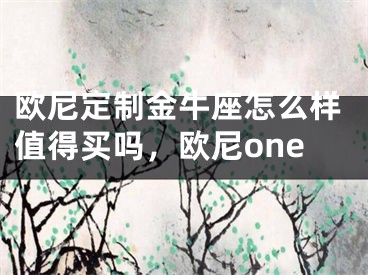 欧尼定制金牛座怎么样值得买吗，欧尼one
