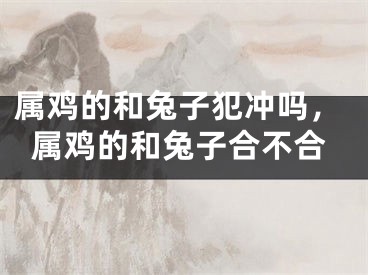 属鸡的和兔子犯冲吗,属鸡的和兔子合不合