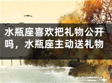 水瓶座喜欢把礼物公开吗，水瓶座主动送礼物