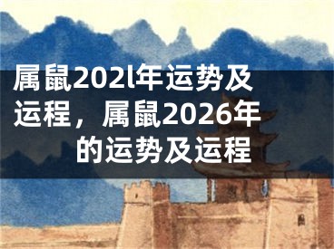 属鼠202l年运势及运程,属鼠2026年的运势及运程