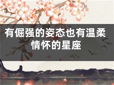 有倔强的姿态也有温柔情怀的星座