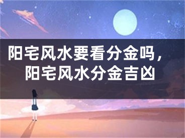 阳宅风水要看分金吗,阳宅风水分金吉凶