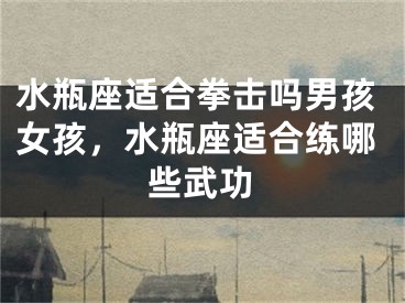 水瓶座适合拳击吗男孩女孩,水瓶座适合练哪些武功