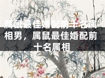 属鼠最佳婚配前十名属相男，属鼠最佳婚配前十名属相