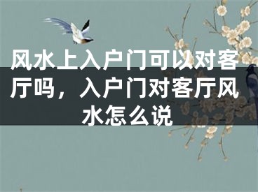 风水上入户门可以对客厅吗,入户门对客厅风水怎么说