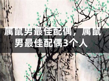 属鼠男最佳配偶,属鼠男最佳配偶3个人