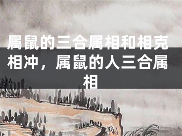 属鼠的三合属相和相克相冲,属鼠的人三合属相