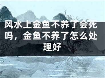 风水上金鱼不养了会死吗,金鱼不养了怎么处理好