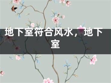 地下室符合风水，地下室