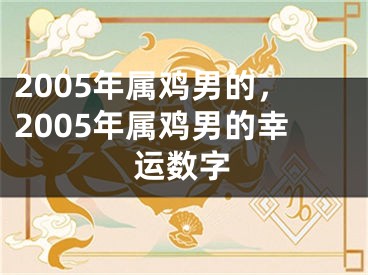 2005年属鸡男的,2005年属鸡男的幸运数字