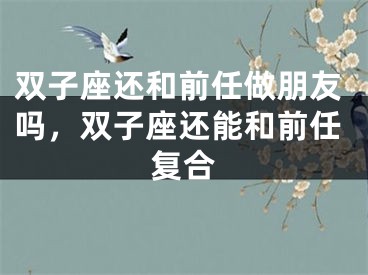 双子座还和前任做朋友吗,双子座还能和前任复合