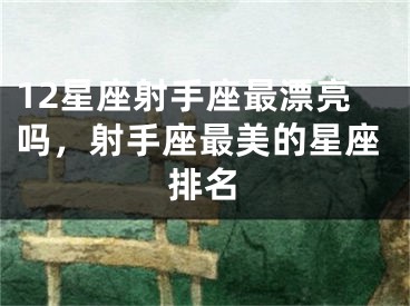 12星座射手座最漂亮吗，射手座最美的星座排名