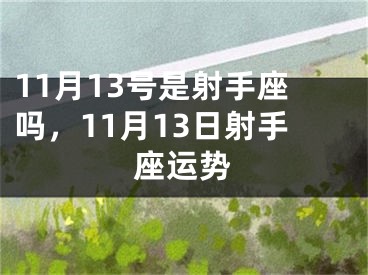 11月13号是射手座吗，11月13日射手座运势