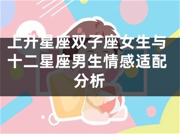 上升星座双子座女生与十二星座男生情感适配分析