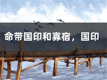命带国印和寡宿，国印