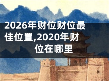 2026年财位财位最佳位置,2020年财位在哪里