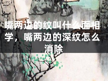 嘴两边的纹叫什么面相学,嘴两边的深纹怎么消除