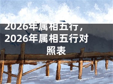 2026年属相五行，2026年属相五行对照表