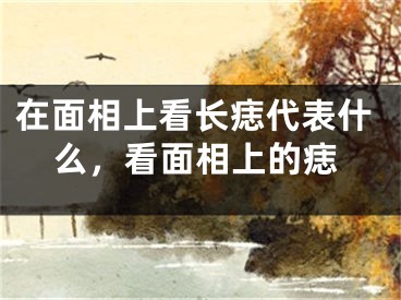 在面相上看长痣代表什么,看面相上的痣