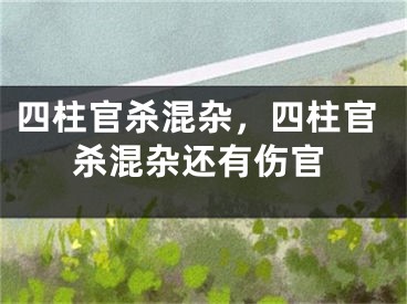 四柱官杀混杂，四柱官杀混杂还有伤官