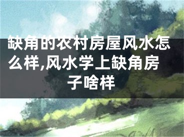 缺角的农村房屋风水怎么样,风水学上缺角房子啥样