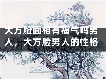 大方脸面相有福气吗男人，大方脸男人的性格