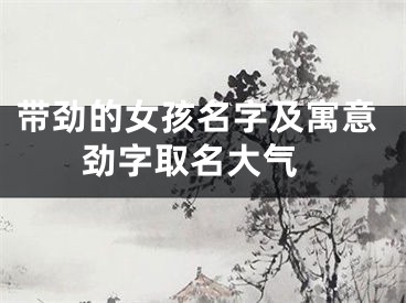 带劲的女孩名字及寓意 劲字取名大气