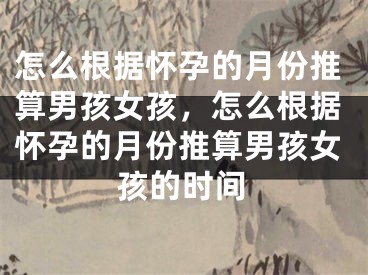 怎么根据怀孕的月份推算男孩女孩,怎么根据怀孕的月份推算男孩女孩的时间