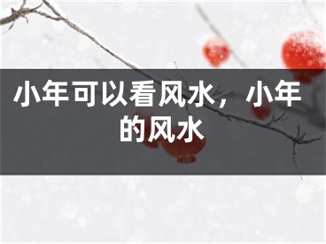 小年可以看风水，小年的风水