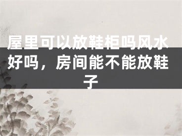 屋里可以放鞋柜吗风水好吗，房间能不能放鞋子