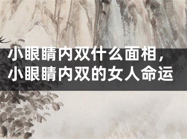 小眼睛内双什么面相，小眼睛内双的女人命运